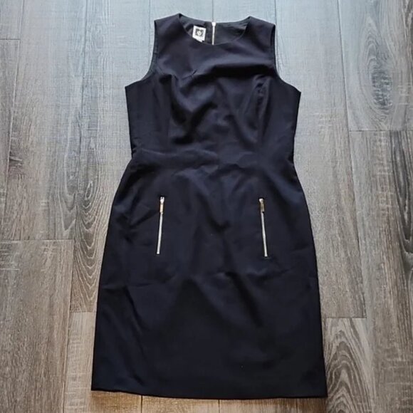 🍁 Ann Klein zipper detail Shift Dress 🍁 - Picture 1 of 4